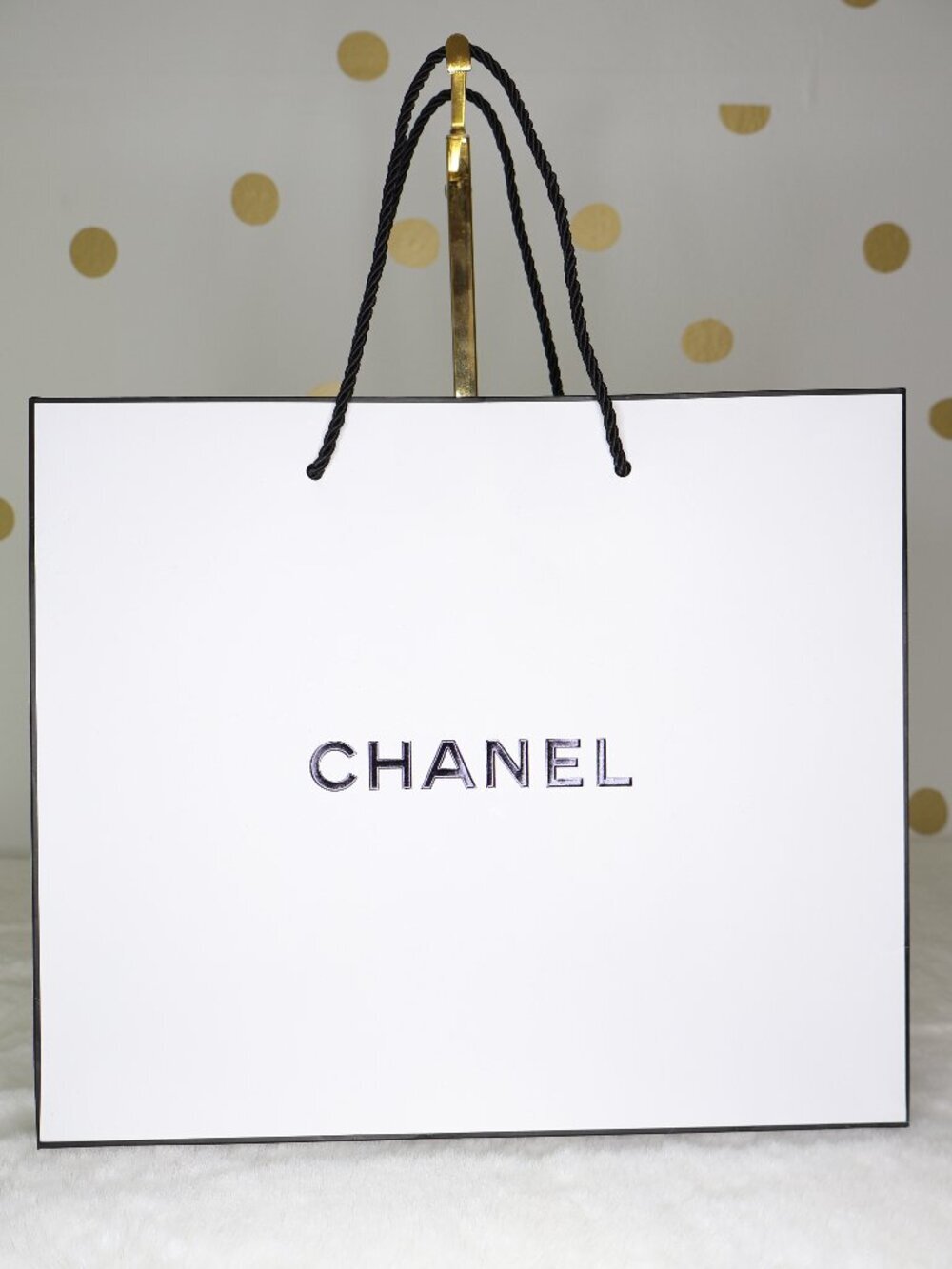 CHANEL Shopping Gift Bag L11.5"xH9.75"xW4.75"